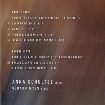 CD Gérard Wyss: Mouvements