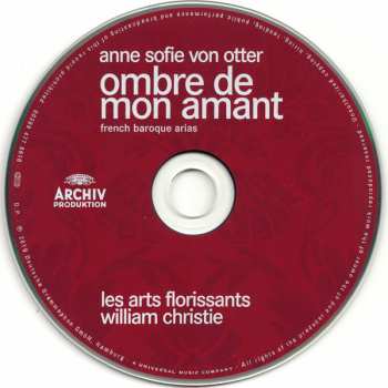 CD Anne Sofie Von Otter: Ombre De Mon Amant (French Baroque Arias)