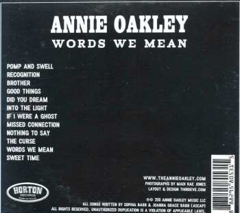 CD Annie Oakley: Words We Mean
