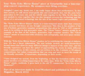 CD Anthony Braxton: Echo Echo Mirror House