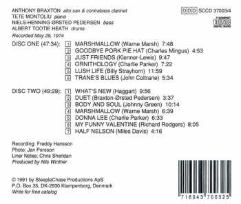 2CD Anthony Braxton: What's New In The Tradition