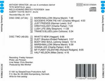 2CD Anthony Braxton: What's New In The Tradition