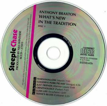 2CD Anthony Braxton: What's New In The Tradition