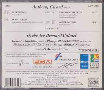 CD Anthony Girard: Œuvres Orchestrales