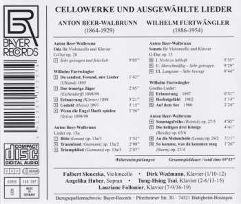CD Wilhelm Furtwängler: Cellowerke Und Ausgewählte Lieder  