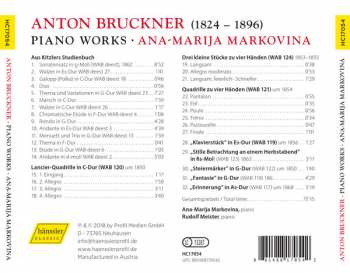 CD Anton Bruckner: Piano Works