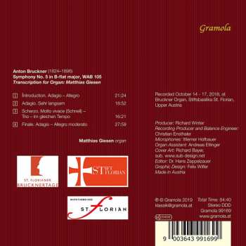 CD Anton Bruckner: Sinfonie V - Orgeltranskription