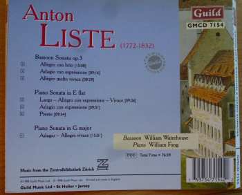 CD Anton Liste: Basson & Piano Sonatas