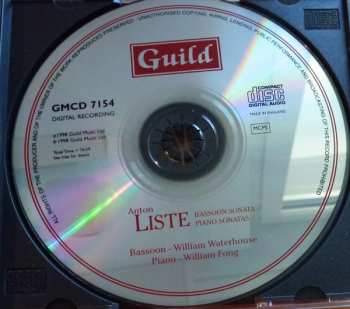 CD Anton Liste: Basson & Piano Sonatas