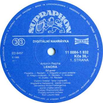 2LP/Caja Prague Chamber Orchestra: Lenore