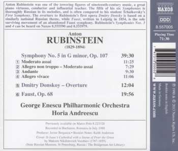CD Anton Rubinstein: Symphony No. 5 • Dmitry Donskoy - Overture • Faust