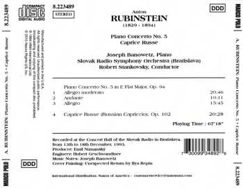CD Slovak Radio Symphony Orchestra: Piano Concerto No. 5 • Caprice Russe.