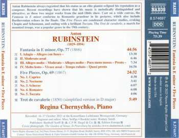 CD Anton Rubinstein: Fantasia In E Minor • Five Pieces