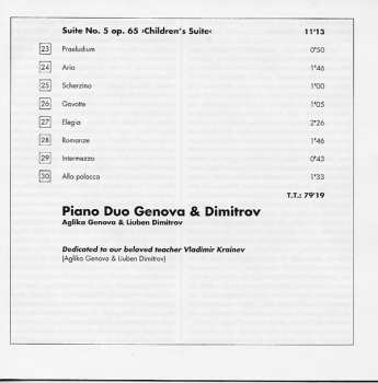 CD Anton Stepanovich Arensky: Five Suites For Two Pianos