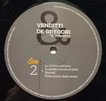 2LP Francesco De Gregori: Il Concerto - Live