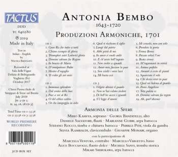 3CD/Caja Armonia delle Sfere: Produzioni Armoniche, 1701