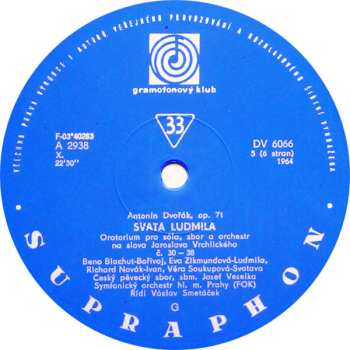 3LP Antonín Dvořák: Svatá Ludmila