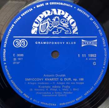 3LP/Caja Antonín Dvořák: Smyčcové Kvartety