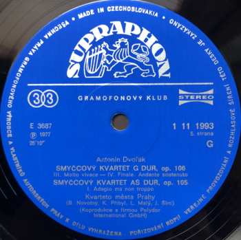3LP/Caja Antonín Dvořák: Smyčcové Kvartety