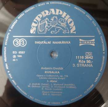 3LP/Caja Antonín Dvořák: Rusalka