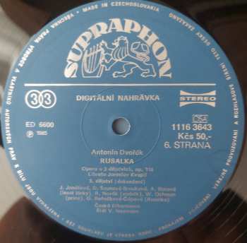 3LP/Caja Antonín Dvořák: Rusalka