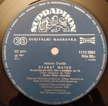 2LP/Caja Antonín Dvořák: Stabat Mater