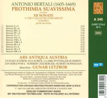 CD Ars Antiqua Austria: Prothimia Suavissima, Parte Seconda