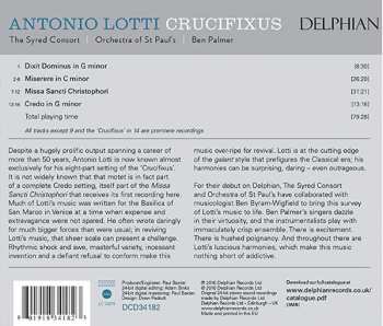 CD Antonio Lotti: Antonio Lotti: Crucifixus