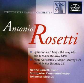 CD Antonio Rosetti: Klavierkonzerte Murray C2 & 3 (kaul Iii Nr.1 & 2)