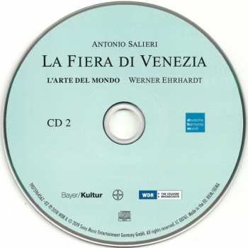 2CD Antonio Salieri: La Fiera Di Venezia