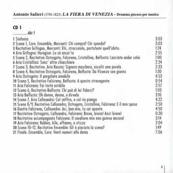 2CD Antonio Salieri: La Fiera Di Venezia