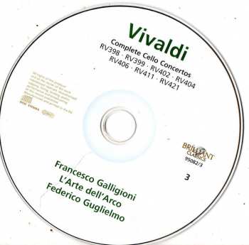 4CD/Caja Antonio Vivaldi: Complete Cello Concertos
