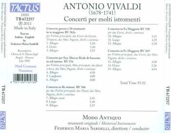 CD Antonio Vivaldi: Concerti Per Molti Instromenti