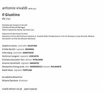 3CD Antonio Vivaldi: Il Giustino