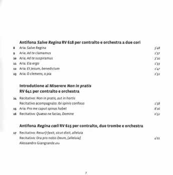 CD Antonio Vivaldi: Musica Sacra Per Alto