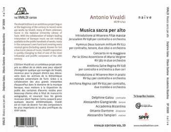 CD Antonio Vivaldi: Musica Sacra Per Alto