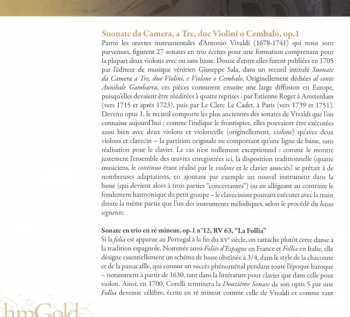 CD Antonio Vivaldi: Sonata A Tre 'La Follia'