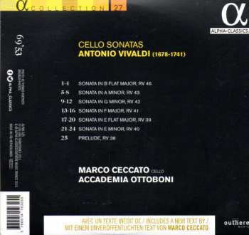CD Antonio Vivaldi: Cello Sonatas