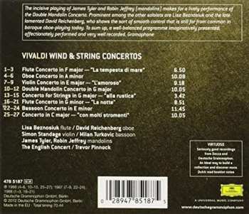 CD Antonio Vivaldi: Wind & String Concertos "La Tempesta Di Mare" • "La Notte" • L'Amoroso" • "Alla Rustica"