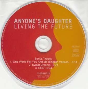 CD Anyone's Daughter: Living The Future