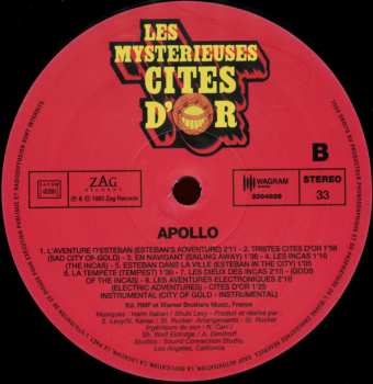 LP Apollo: Les Mystérieuses Cités D'Or (Bande Originale De La Série Télévisée)