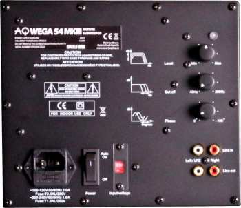 Técnica de áudio AQ Wega 54 MKIII subwoofer Černý jasan