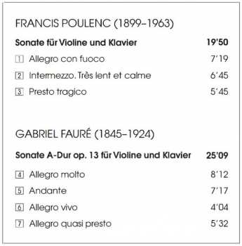 CD Maurice Ravel: Fauré, Poulenc, Ravel
