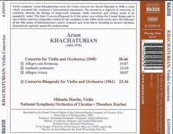 CD Aram Khatchaturian: Violin Concerto / Concerto-Rhapsody