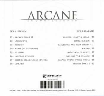 2CD Arcane: Known/Learned