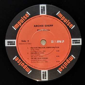 LP Archie Shepp: Fire Music