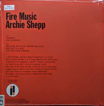 LP Archie Shepp: Fire Music