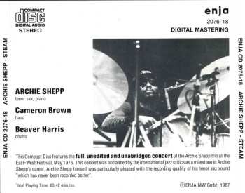 CD Archie Shepp: Steam