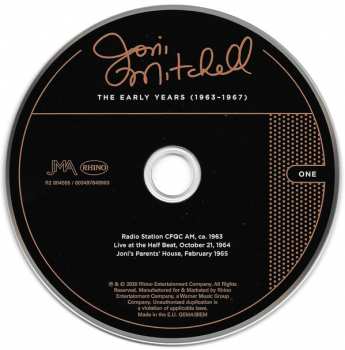 5CD/Caja Joni Mitchell: Archives Volume 1: The Early Years 1963-1967 