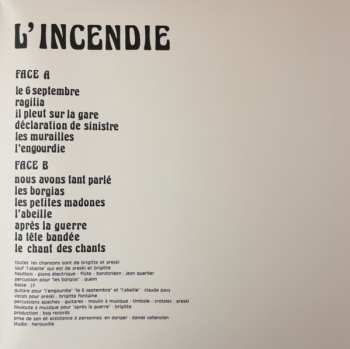 LP Areski - Brigitte Fontaine: L'Incendie CLR | LTD